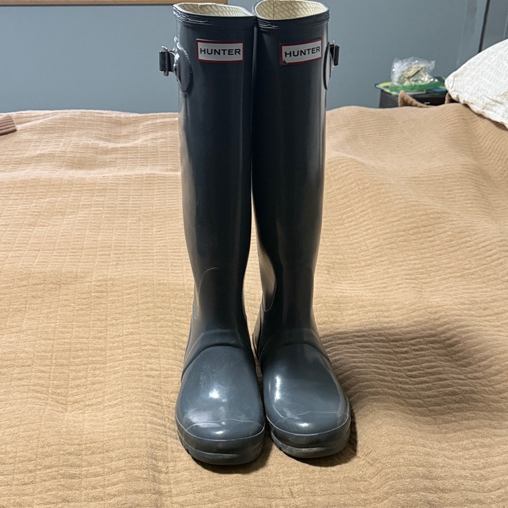 Hunter Charcoal Tall Boots